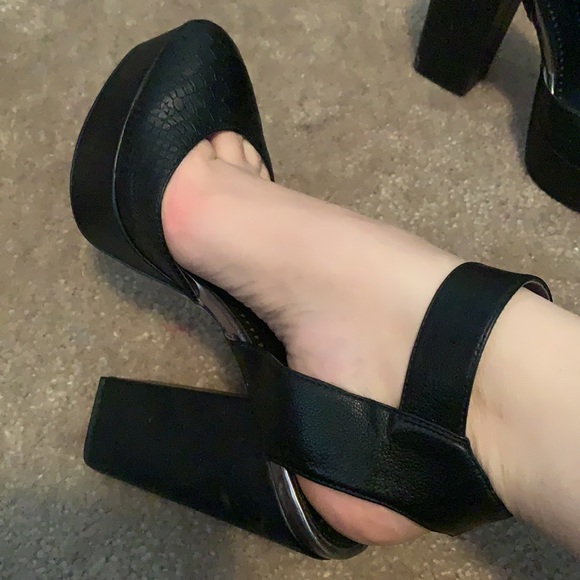 Sam Edelman Circus Ankle Cuff Platforms size 10 - Picture 2 of 10